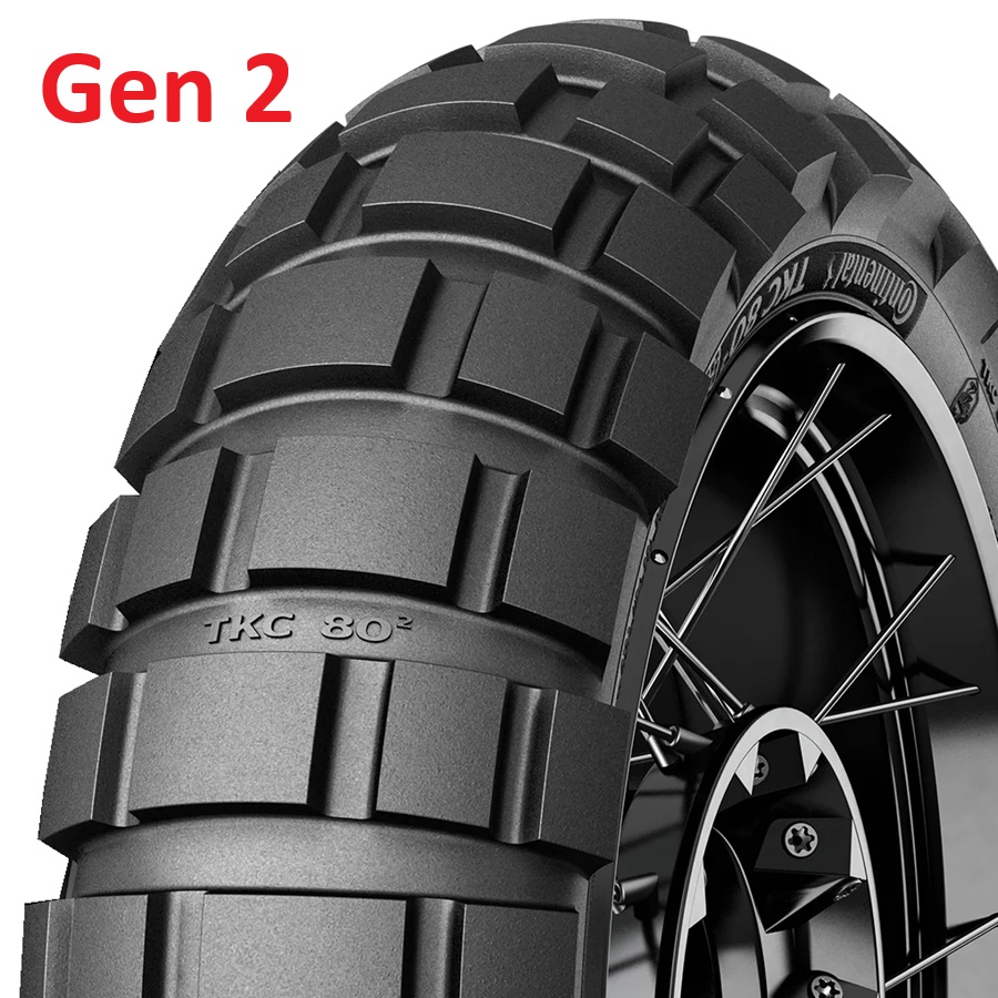 50/50 ADV Tyre Continental TKC80 Gen2 140/80 -18 70R TL Rear