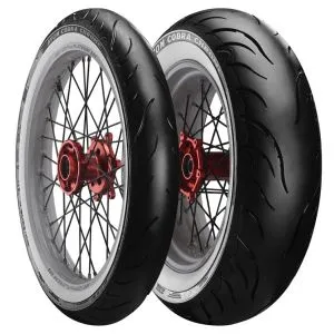 Avon Cobra Chrome White Wall Tyres