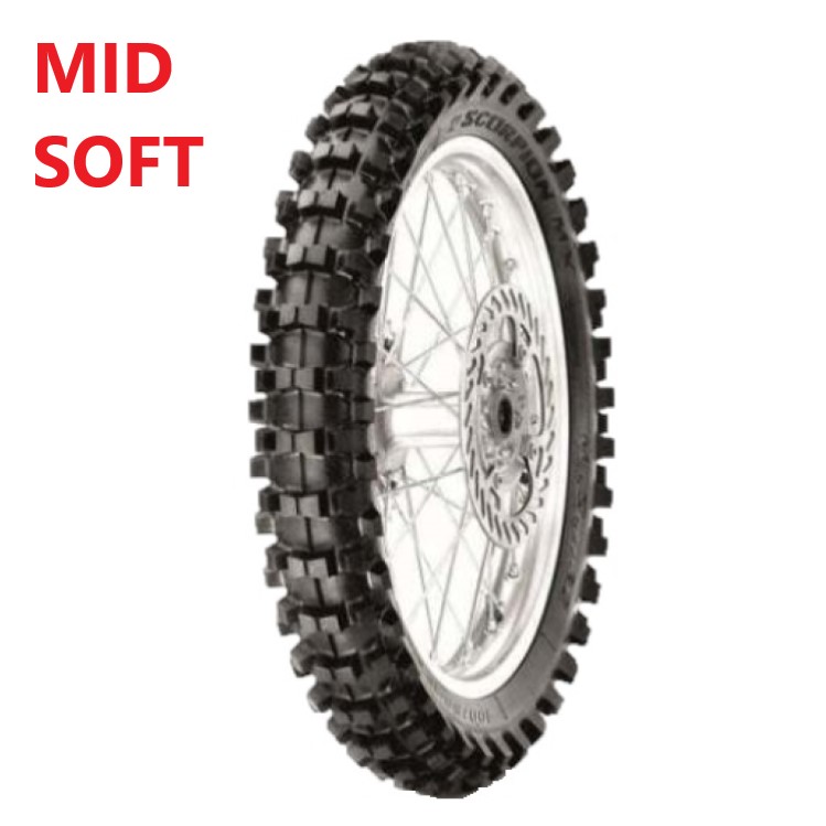 JUNIOR MOTOX Tyre Pirelli SCORPION MX32 90/100 -14 NHS TT Rear Mid Soft Ducati