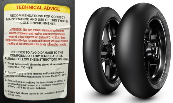 Baby It's Cold Outside, so read the warning label on your track tyre!