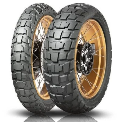 Dunlop Trailmax Raid .. a 60/50 tyre? That doesn't add up Ian, are you crazy? 