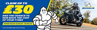 Save with up to £30 off selected Michelin Tyres. - Valid 01/03/25 to 30/04/25
