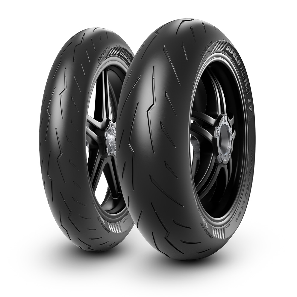 Pirelli Diablo Rosso IV motorcycle tyre pair